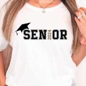 Senior 2024 2 Sided Shirt, Graduation 2024 Shirt, Senior Gift Graduation